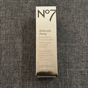 New 🆕 No 7 airbrush away foundation in Deeply Beige, velvet radiant finish